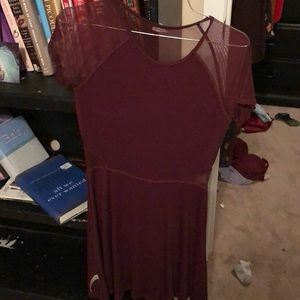 Wine colored/ lace dress